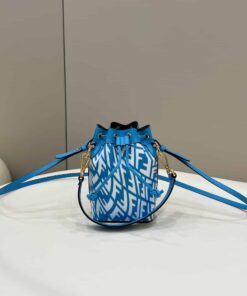 Fendi Mon Tresor Bag Blue For Women, Women's Handbags, Shoulder And Crossbody Bags 7.1in/18cm FF 8BS010