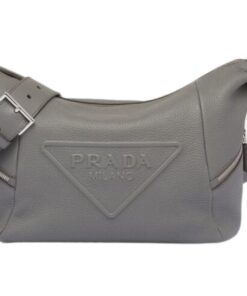 Prada Bag With Shoulder Strap In Grey For Women 10.2 in/ 26cm 2VH165_2BBE_F0K44_V_OOO