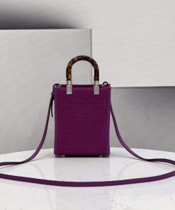 Fendi Mini Sunshine Shopper Purple For Women, Women's Handbags, Shoulder And CrossBody Bags 7.1in/18cm FF 8BS051
