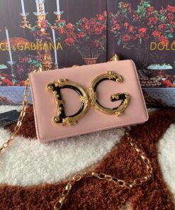 Dolce Gabbana DG Girls CrossBody Bag Pink For Women 8.3in/21cm DG BB6498AZ80180412