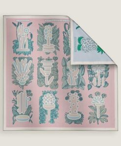 Hermes Plant Atlas 90 Double-sided Square Scarf