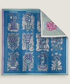Hermes Plant Atlas 90 Double-sided Square Scarf