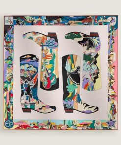 Hermes Bottes Story scarf 90