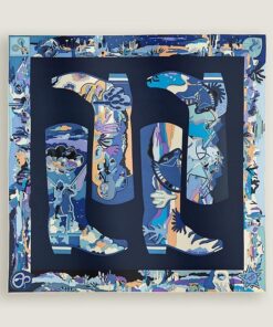 Hermes Bottes Story scarf 90