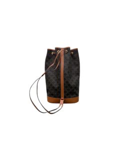 Celine Bucket In Trimophe Canvas Brown For Women 9in/23cm