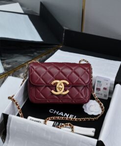 Chanel Small Flap Bag Lambskin And Gold-Tone Metal For Women