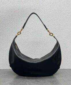 Celine Medium Leandre Bag In Supple Black For Women 14in/35cm 197263DV7.38NO