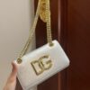 Dolce Gabbana Polished 3.5 Phone Bag Silver For Women 7.3in/19cm DG