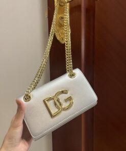 Dolce Gabbana Polished 3.5 Phone Bag Silver For Women 7.3in/19cm DG