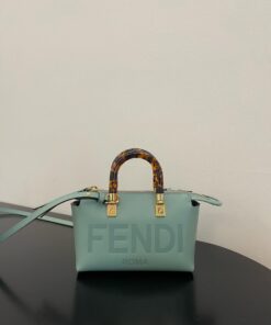 Fendi By The Way Mint Green Mini Bag For Woman 17cm/6.5in 8BS067ABVLF03HW
