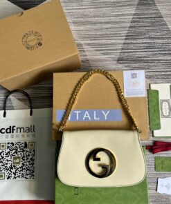 Gucci Blondie Shoulder Bag White For Women, Women's Bags 11in/28cm GG 699268 UXX0G 9022