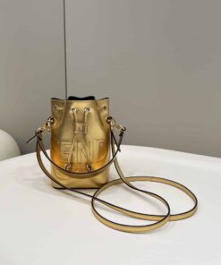 Fendi Mon Tresor Gold For Women, Women's Handbags, Shoulder And Crossbody Bags 7in/18cm FF 8BS010AK61F1GNN