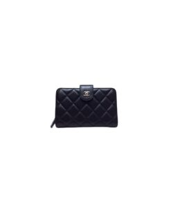 Chanel CC Caviar Wallet Black For Women 5.9 in / 15 cm