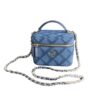 Chanel CC Denim Vanity Bag Blue For Women 5.9 in / 15 cm