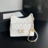Chanel CC Medium Hobo Bag White For Women 8.6 in / 22.5 cm