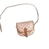 Celine Mini Besace In Triomphe Canvas White And Red For Women 6in/15cm