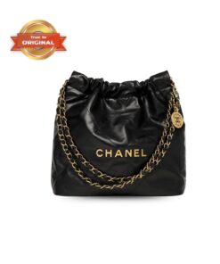 [True-to-ORIGINAL] Chanel 22 Small Handbag Black For Women 37cm/14.4in AS3260 B08037 94305