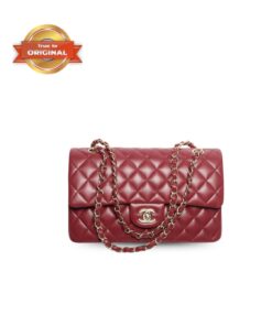 [True-to-ORIGINAL] Chanel Classic 11.12 Handbag Burgundy For Women 9.9in/25.5cm A01112 Y04059 NZV44