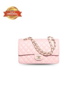 [True-to-ORIGINAL] Chanel Classic 11.12 Handbag Light Pink For Women 9.9in/25.5cm A01112 Y04059 NJ523