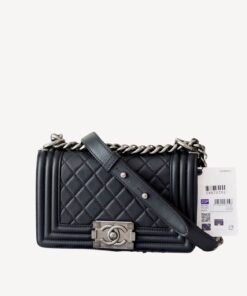 Chanel Mini Classic Flapbag Black For Women 20cm/7.9 in