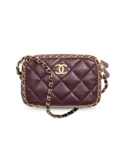 Chanel Small Camera Case Burgundy For Women 9.1in/23cm AS5086-B17712-NZG79