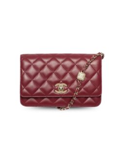 Chanel Wallet On Chain Burgundy For Women 7.6in/19cm AP4299-B18216-NZV44