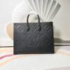 Louis Vuitton Onthego GM Monogram Empreinte Tote Bag Black For Women 41cm LV M44925