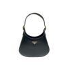 Prada Cleo Brushed Shoulder Bag In Black For Women10.6 in / 27 cm