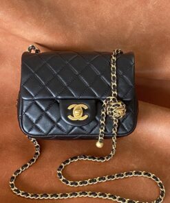 Chanel Classic Bag Black For Women, Women's Bags 7.1in/18cm