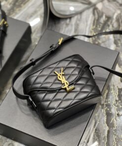 Saint Laurent June Box Bag Black For Women, Women's Bags 7.5in/19cm YSL 7100801EL071000