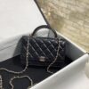 Chanel Hand-Held Oblique Cross Bag Black For Women, Women's Bags 6.7in/19cm
