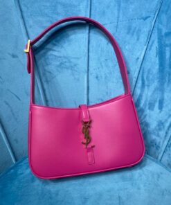 Saint Laurent Le 5 A 7 Hobo Bag In Smooth Pink For Women 9in/23cm YSL 6572282R20W5623
