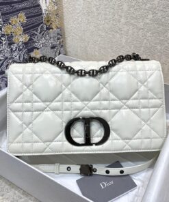 Christian Dior Large Dior Caro Bag White For Women 28cm CD