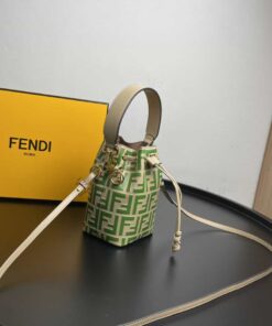Fendi Mon Tresor Green Mini Bag For Woman 18cm/7in