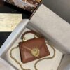Dolce Gabbana Small Devotion Bag In Plain Brown For Women 7.5in/19cm DG