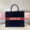 Christian Dior Large Dior Book Tote Red Blue For Women 16.5in/42cm CD