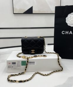 Chanel Mini Flap Bag Black For Women, Women's Bags 3.5in/9cm