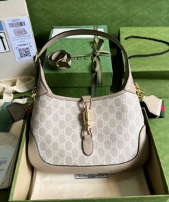 Gucci Jackie 1961 Small GG Shoulder Bag Beige For Women, Women's Bags 11in/28cm GG 678843 UULAG 9682