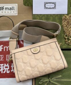 Gucci GG Matelass? Small Bag Beige For Women, Women's Bags 10.2in/26cm GG