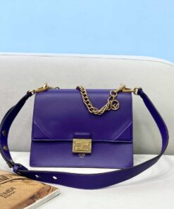 Fendi Kan U Small Blue Bag For Woman 25cm/9.5in