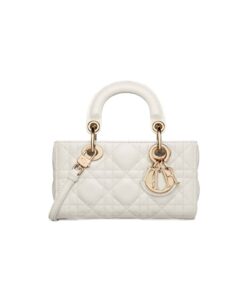 Dior Small Lady D-Joy Bag White For Women 6,3in/16cm
