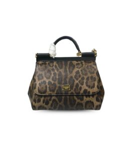 Dolce Gabbana Sicily Bag In Leopard-Print Pony Hair Multicolour For Women 10.2in/26cm DG