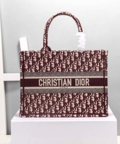 Christian Dior Medium Dior Book Tote Red For Women 14in/36cm CD