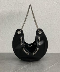 Celine Large Ava Chain Black For Women 13in/33cm 198993DGQ.38SI
