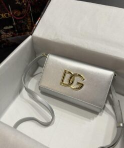 Dolce Gabbana 3.5 Clutch Silver For Women 8.3in/21cm DG