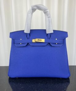 Hermes Birkin Bag 30 Blue Toned Hardware Bag For Women, Women's Handbags, Shoulder Bags 11.8in/30cm