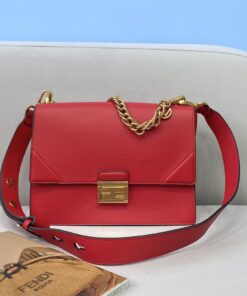 Fendi Kan U Small Red Bag For Woman 25cm/9.5in