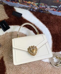 Dolce Gabbana small Devotion Bag White For Women 19cm/ 7.5inches