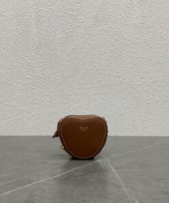 Celine Small Heart Crossbody Bag Tan For Women 3in/8cm 10J113DZW.04LU