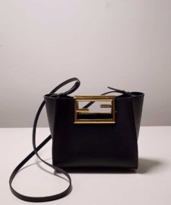 Fendi Way Small Black Bag For Woman 20cm/8in 8BS054AAIWF0KUR